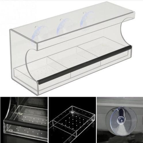 🌿 Alimentador Acrílico Transparente – Comedero Moderno y Minimalista para Aves, Ideal para Jardín, Terraza y Balcón ✨🐦 - EliteMascotas