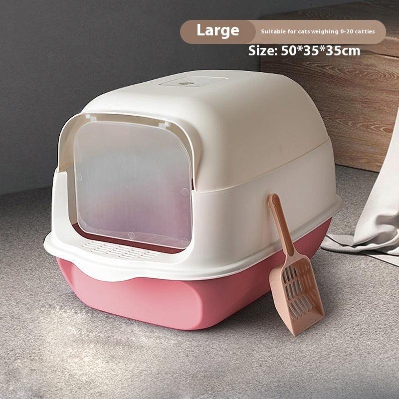 🌿 Baño Cerrado para Gatos – Higiene, Privacidad y Comodidad en un Solo Lugar 🐱🚪✨ - EliteMascotas