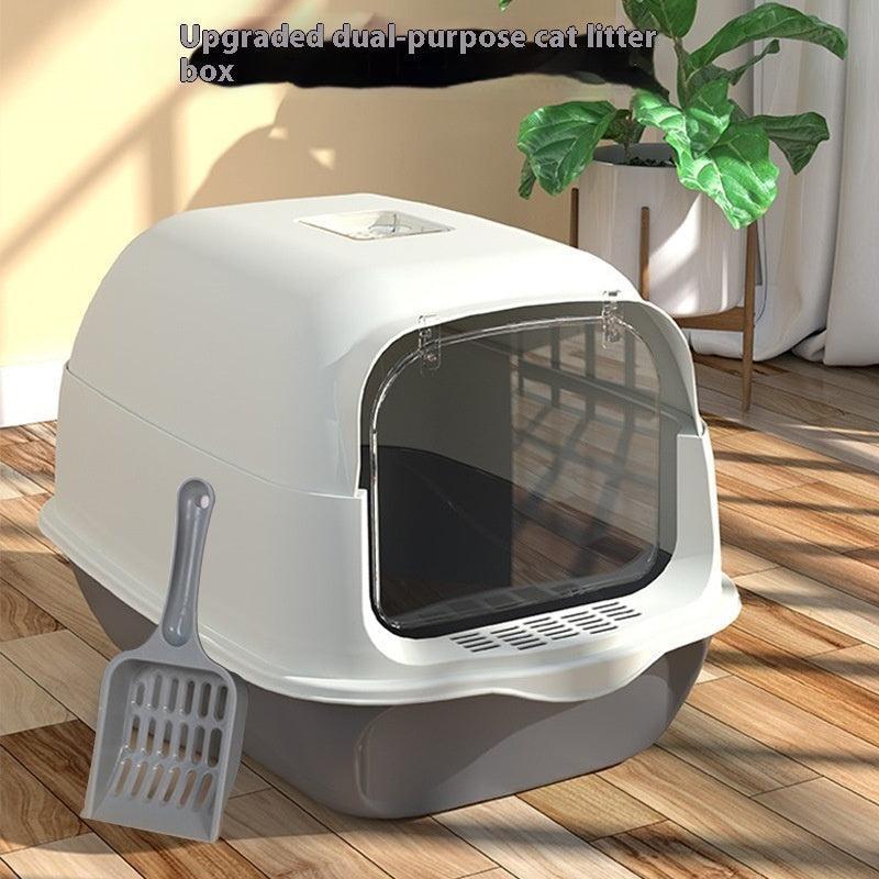 🌿 Baño Cerrado para Gatos – Higiene, Privacidad y Comodidad en un Solo Lugar 🐱🚪✨ - EliteMascotas