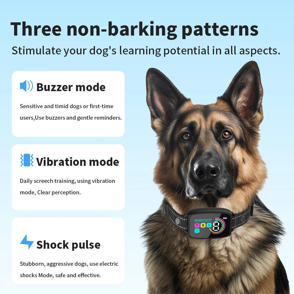 Collar Inteligente Recargable Antiladridos para Perros – Controla los Ladridos de Forma Eficaz y Segura 🐾🔇 - EliteMascotas