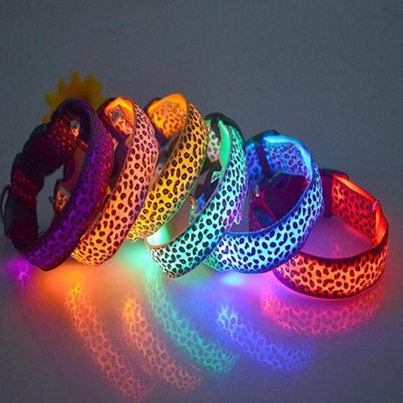 Collar LED de Leopardo para Seguridad Nocturna 🐾🌙 - EliteMascotas