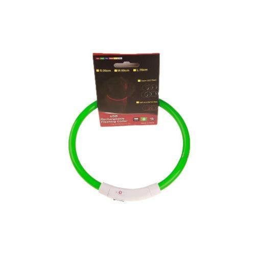 Collar de Seguridad Neón USB Recargable – Visibilidad y protección total en cada paseo nocturno 🌟🐾 - EliteMascotas