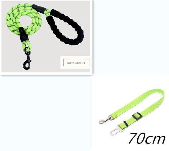 Correa Reflectante de Nylon para Paseos Seguros – Paseos Confortables y Visibles 🌟🐾 - EliteMascotas