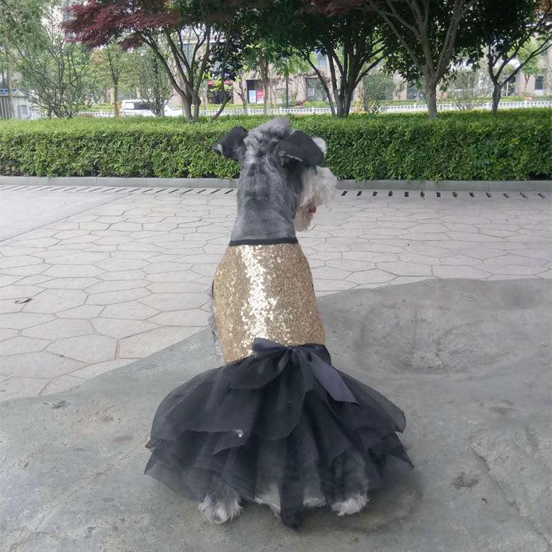 Falda Elegante con Lentejuelas para Mascotas – Glamour y estilo para tu compañero peludo ✨🐾 - EliteMascotas