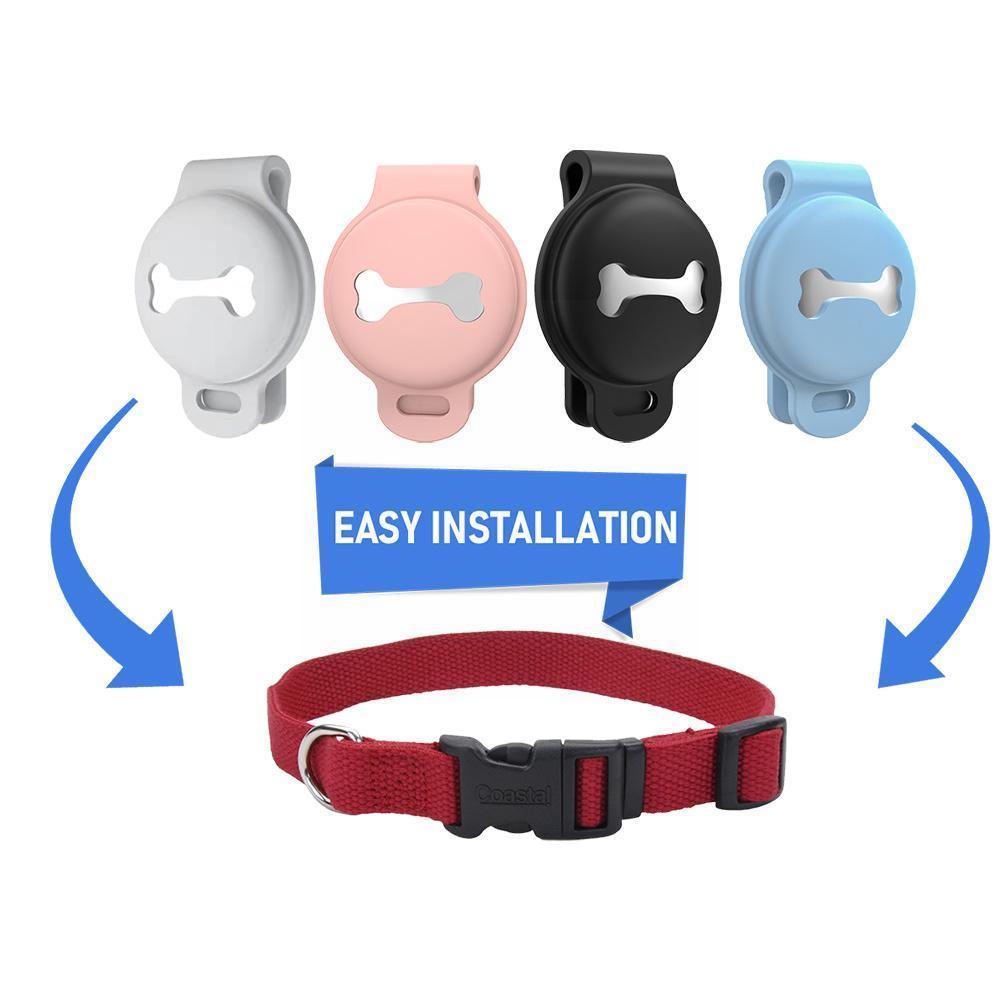 🌿 Funda Protectora de Silicona Anti - pérdida para Rastreador de Mascotas – Seguridad y Tranquilidad en Cada Paseo 🐶🐾📍 - EliteMascotas