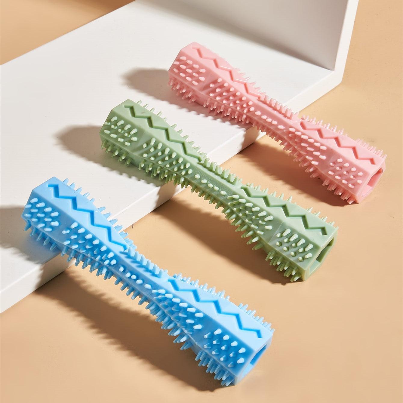 Juguete Masticable para Limpieza Dental Canina – Diversión que cuida su sonrisa 🦷🐶💚 - EliteMascotas
