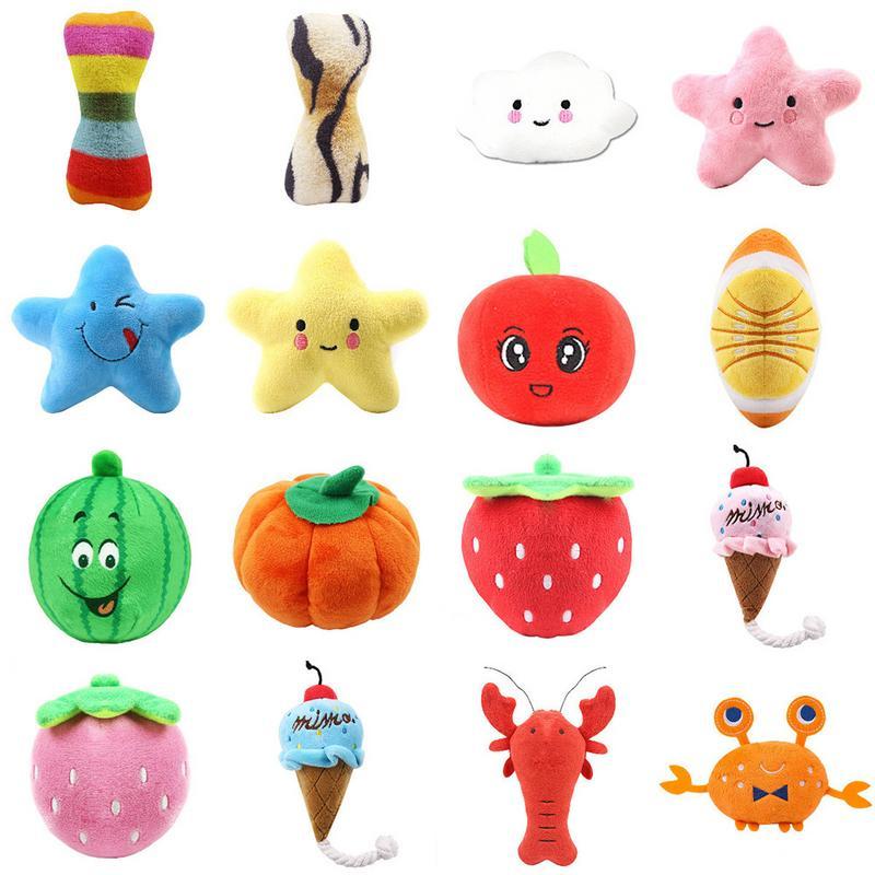 Juguetes Peluche Frutales para Gatos y Perros – Diversión, color y suavidad en cada mordisco 🍓🍋🍉🐾 - EliteMascotas