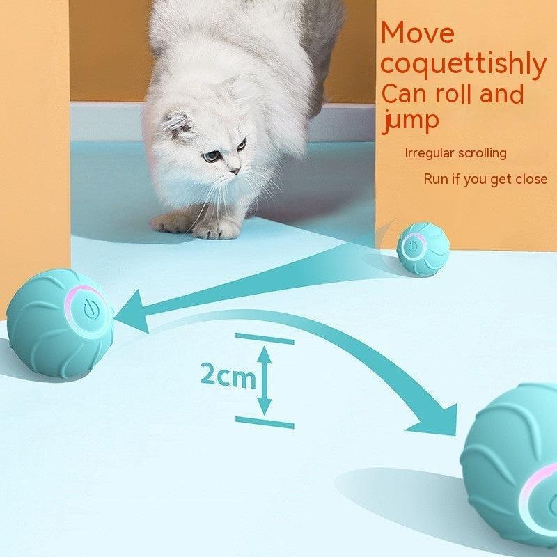 Pelota Bote Inteligente para Gatos – Diversión automática y sin límites para tu felino 🐾🐱⚙️ - EliteMascotas