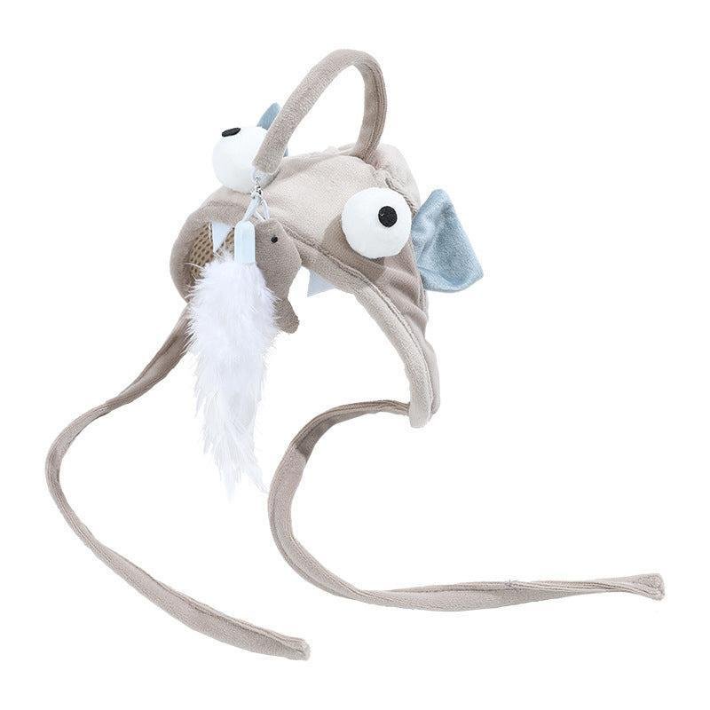 Sombrero Interactivo Ajustable con Pluma para Gatos – Diversión, estilo y ejercicio en un solo accesorio 🐾🎩🪶 - EliteMascotas
