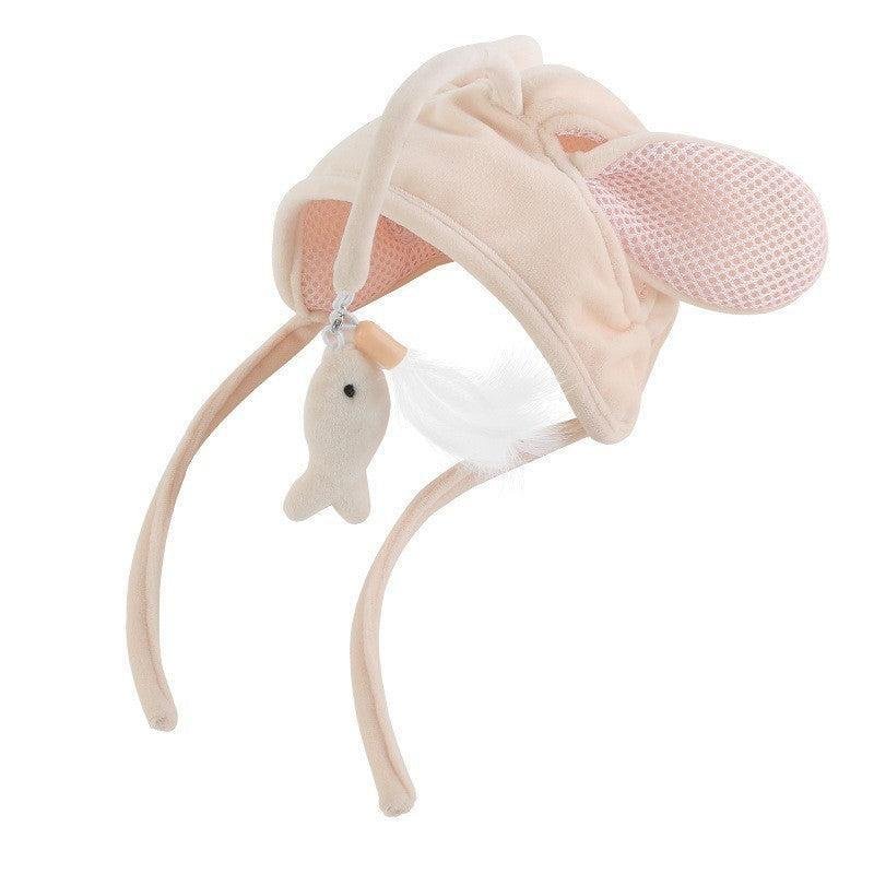 Sombrero Interactivo Ajustable con Pluma para Gatos – Diversión, estilo y ejercicio en un solo accesorio 🐾🎩🪶 - EliteMascotas