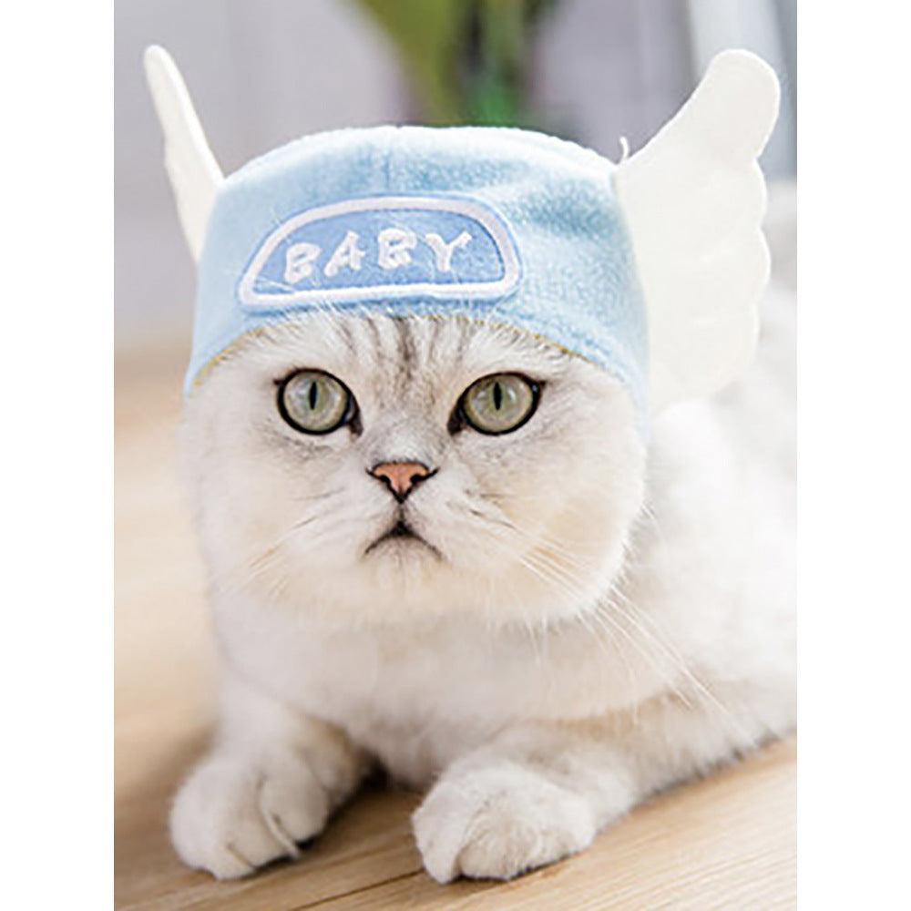 🌿Sombrero para Mascotas con Pelo Rizado - Divertido para Gatos 🐱🎩✨ – ¡Dale a tu gato un look inolvidable! - EliteMascotas