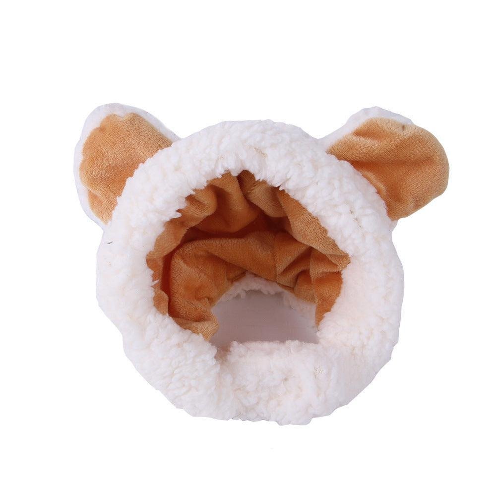 🌿Sombrero para Mascotas con Pelo Rizado - Divertido para Gatos 🐱🎩✨ – ¡Dale a tu gato un look inolvidable! - EliteMascotas