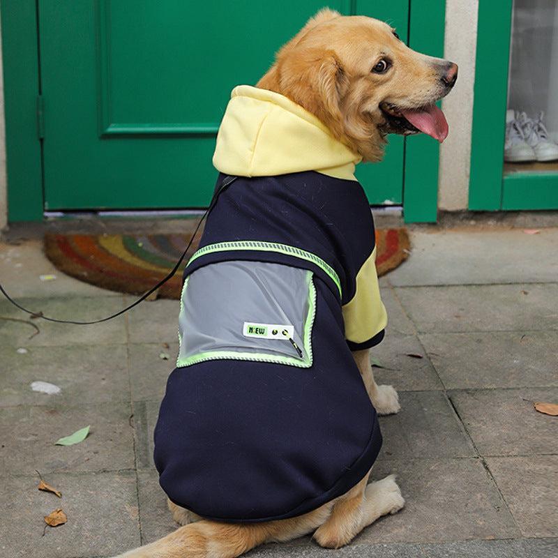 Suéter Polar Con Bolsillo: Perros Grandes Abrigados – Calor y Comodidad en Climas Fríos 🐕❄️ - EliteMascotas