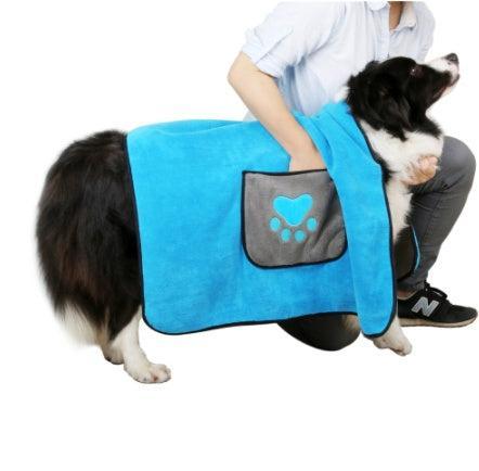 Toalla de Baño Súper Absorbente para Mascotas – Secado rápido, cómodo y eficaz 🐾🛁 - EliteMascotas
