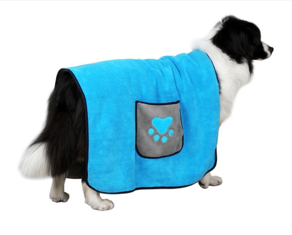 Toalla de Baño Súper Absorbente para Mascotas – Secado rápido, cómodo y eficaz 🐾🛁 - EliteMascotas