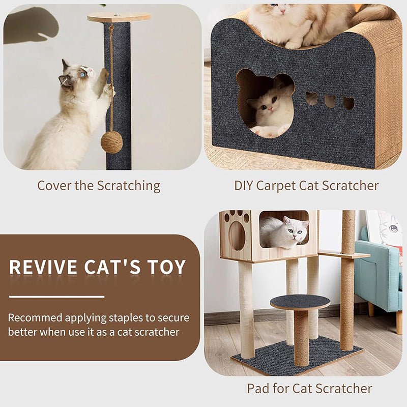 🐾 Alfombra Rascadora Autoadhesiva Premium para Gatos – Protección Total para Muebles 🛋️ - EliteMascotas