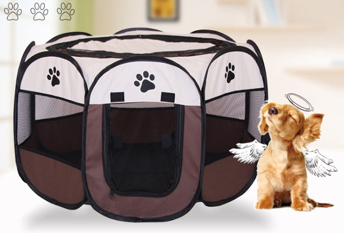 Parque Plegable Impermeable para Perros y Gatos – Seguridad y comodidad en cualquier lugar 🐾🏕️☀️