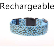 Collar LED de Leopardo para Seguridad Nocturna 🐾🌙