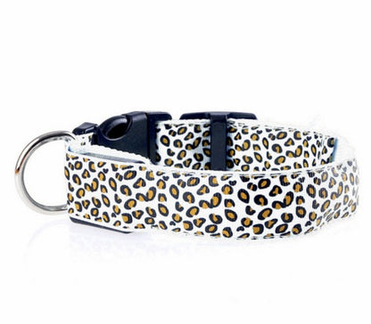 Collar LED de Leopardo para Seguridad Nocturna 🐾🌙