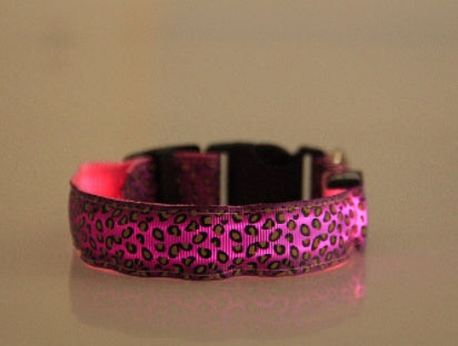 Collar LED de Leopardo para Seguridad Nocturna 🐾🌙