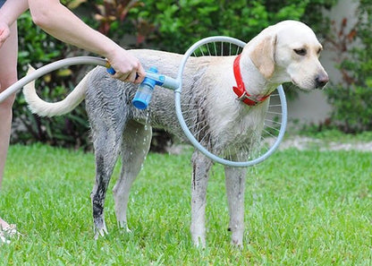 Anillo de Baño Automático 360° para Mascotas – Eficiencia y Comodidad en el Baño 🐾🚿