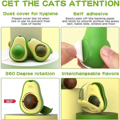 Juguete de Catnip en Forma de Aguacate para Gatos – Diversión irresistible y saludable 🥑🐱✨