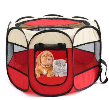 Parque Plegable Impermeable para Perros y Gatos – Seguridad y comodidad en cualquier lugar 🐾🏕️☀️