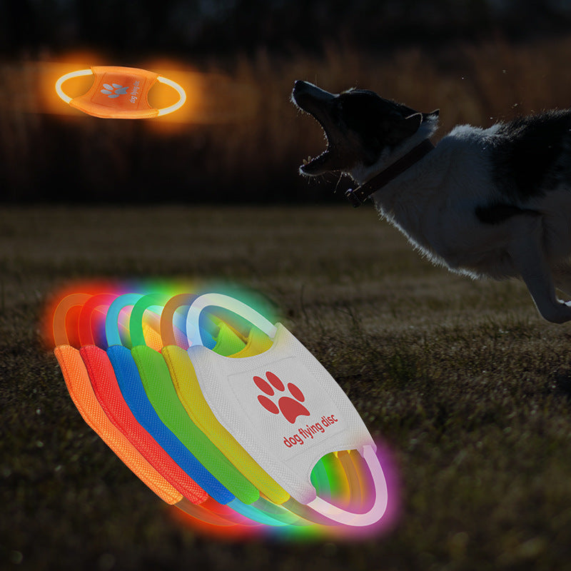 Disco Volador LED Recargable para Mascotas Activas – Diversión brillante y saludable para tu perro 🐶✨🌙