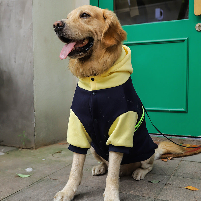 Suéter Polar Con Bolsillo: Perros Grandes Abrigados – Calor y Comodidad en Climas Fríos 🐕❄️