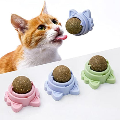 Bolas de Catnip Adhesivas para Gatos – Diversión, salud y bienestar en cada lamida 🐱🌿✨