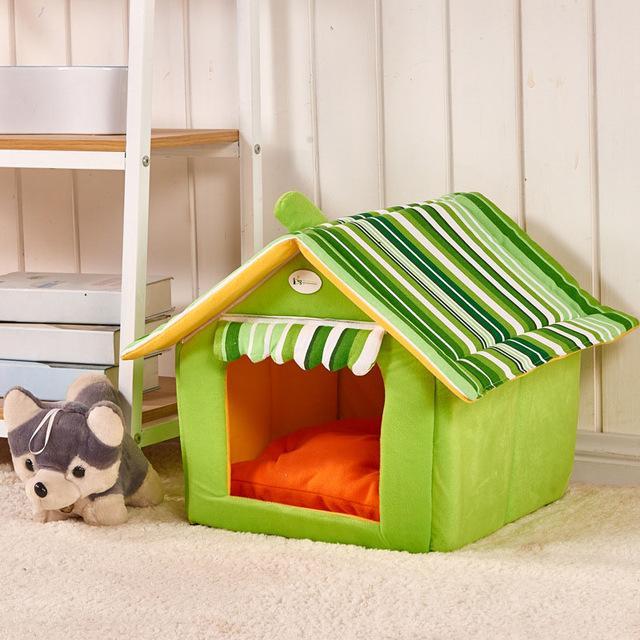 Casa Plegable para Mascotas con Cojín Extraíble – Comodidad y versatilidad en cualquier lugar 🐾🏠