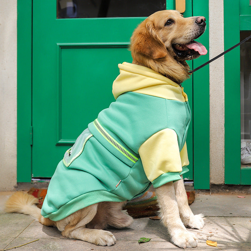 Suéter Polar Con Bolsillo: Perros Grandes Abrigados – Calor y Comodidad en Climas Fríos 🐕❄️