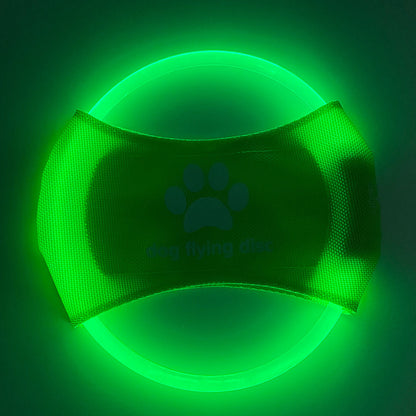 Disco Volador LED Recargable para Mascotas Activas – Diversión brillante y saludable para tu perro 🐶✨🌙