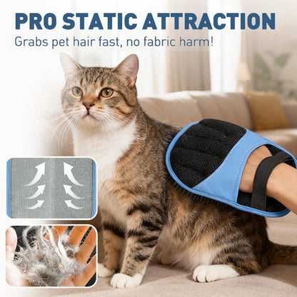 2026 Eco‑Premium Pet Hair Removal Glove – New Static Upgrade Edition | Gentle, Reusable & Loved by Pets 💙