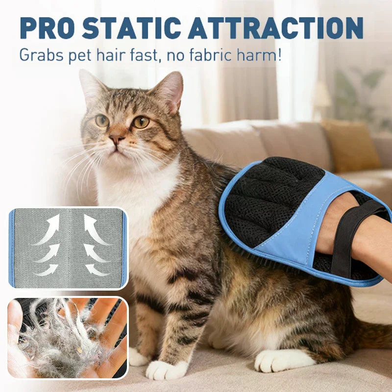 2026 Eco‑Premium Pet Hair Removal Glove – New Static Upgrade Edition | Gentle, Reusable & Loved by Pets 💙