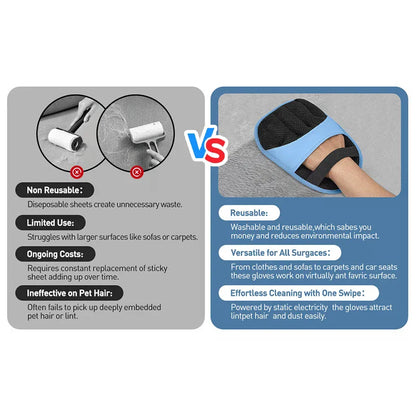 2026 Eco‑Premium Pet Hair Removal Glove – New Static Upgrade Edition | Gentle, Reusable & Loved by Pets 💙