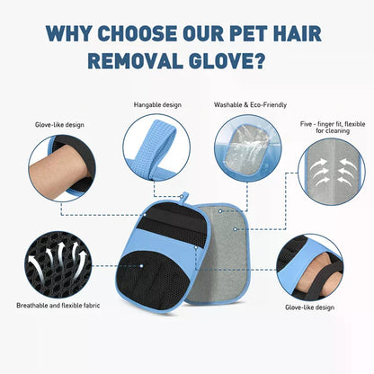2026 Eco‑Premium Pet Hair Removal Glove – New Static Upgrade Edition | Gentle, Reusable & Loved by Pets 💙