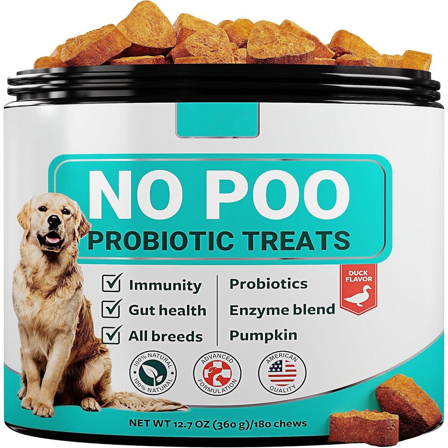 🌿 Tabletas Masticables de Probióticos Intestinales para Perros – Salud Digestiva y Bienestar en Cada Bocado 🐶💊🌿
