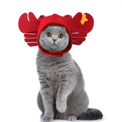 Sombrero para Mascotas con Pelo Rizado - Divertido para Gatos 🐱🎩✨ – ¡Dale a tu gato un look inolvidable!