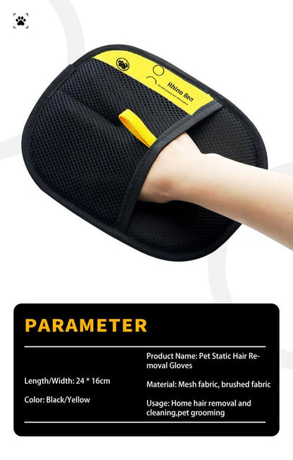 🐾 Premium Electrostatic Pet Hair Removal Glove — Eco‑Friendly, Reusable & Ultra‑Powerful Fur Cleaner