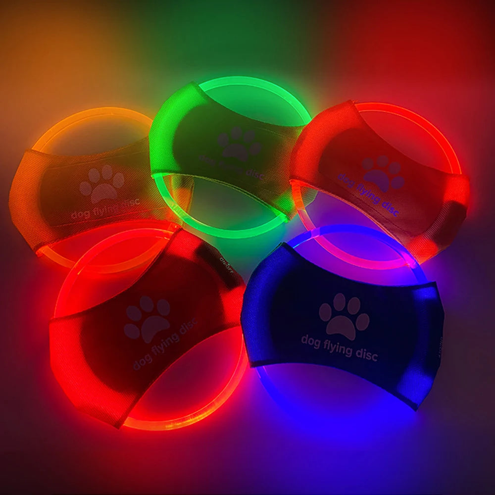 Disco Volador LED Recargable para Mascotas Activas – Diversión brillante y saludable para tu perro 🐶✨🌙