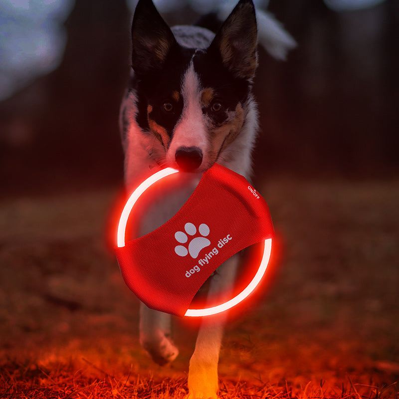 Disco Volador LED Recargable para Mascotas Activas – Diversión brillante y saludable para tu perro 🐶✨🌙