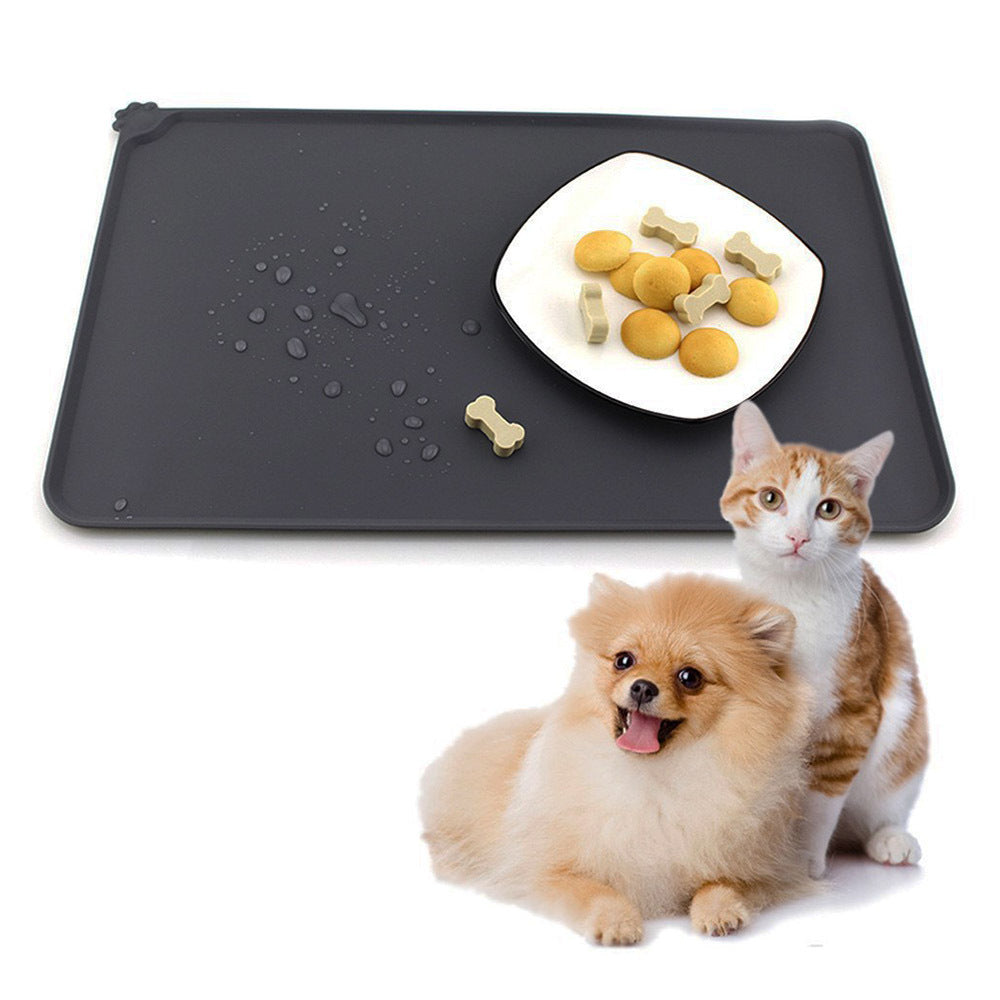 Alfombrilla Impermeable Antideslizante de Comida para Mascotas – Comodidad y limpieza en cada comida 🐾🍽️